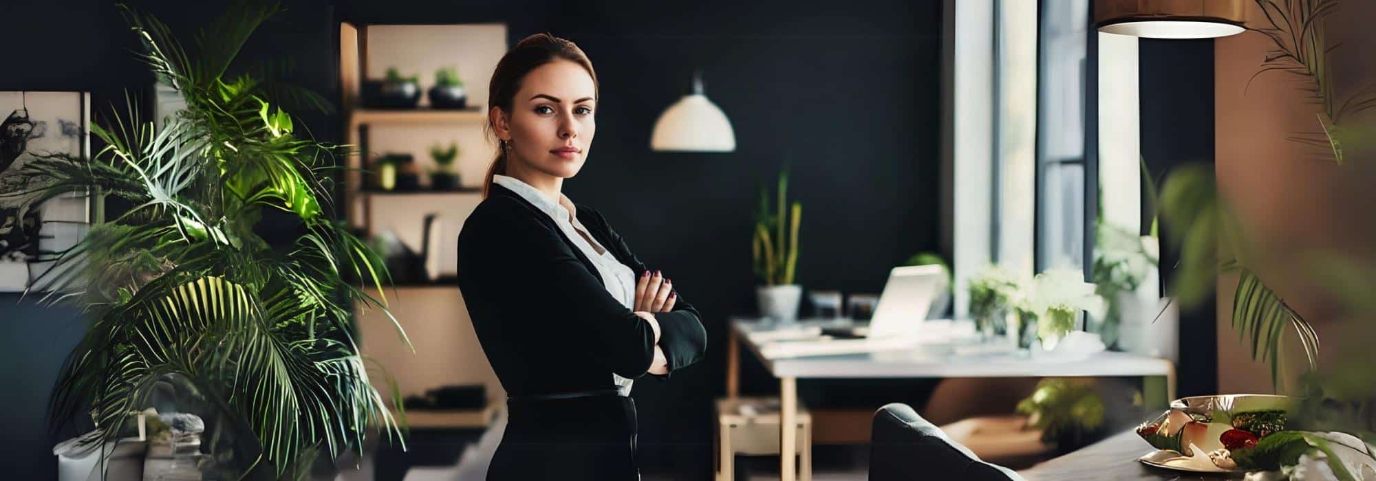 Önbizalommal teli fiatal nő